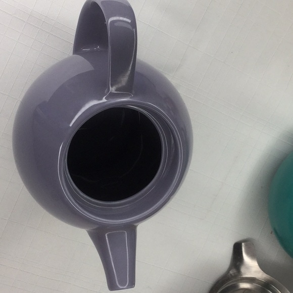 Forlife Stainless Steel Porcelain Curve Teapot - Picture 5 of 7